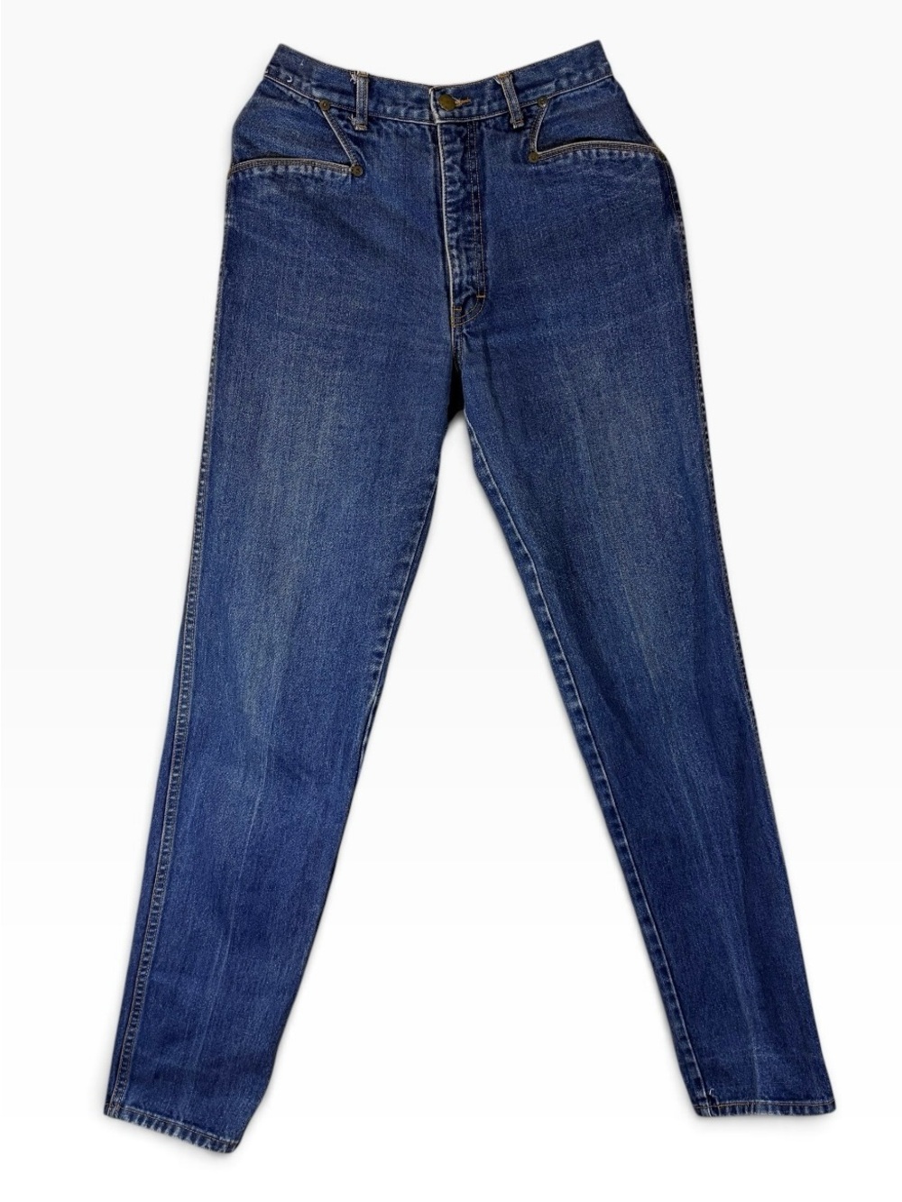 VTG 70-80s Brittania Blue Heavy Weight Denim High Rise Straight Leg Jeans